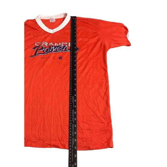 Vintage 70s Denver Broncos NFL Orange Power mesh don‎ alleson X large shirt - Picture 11 of 11